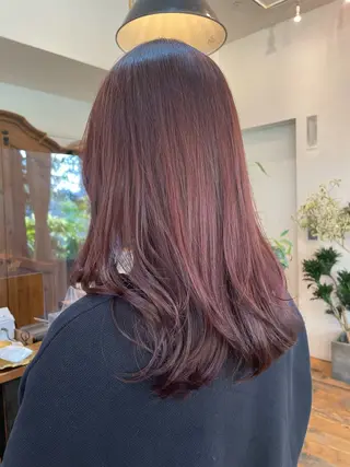 セミロング カラー リピーター多数🌟 メンズ限定 松本理沙のヘアスタイル