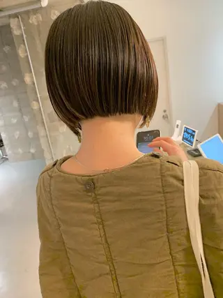 ショート カラー パーマ tension 【テンション】のヘアスタイル