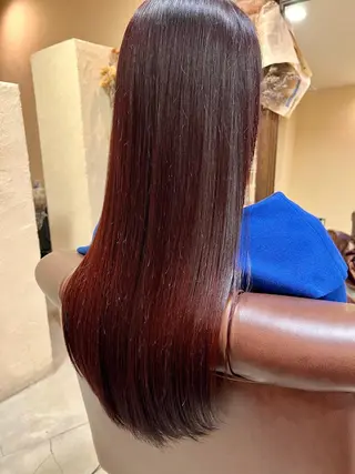 ロング カラー ✨ミニモ限定価格◎ ブリーチ無しカラーのヘアスタイル