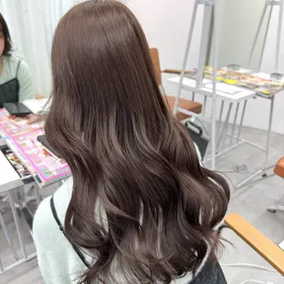 ロング カラー ヘアアレンジ ブリーチなしカラー /ベージュ/安形翔のヘアスタイル