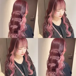 パーマ 渋谷:インナーカラー ／🍒エリカ🍒のヘアスタイル