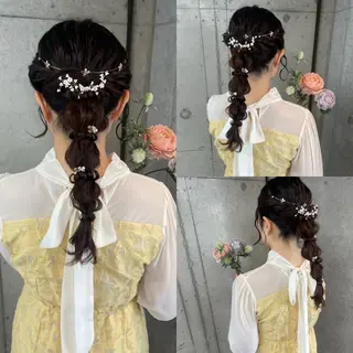 ロング ヘアアレンジ Reve resort所属・美髪× ヘアセット✨Araiのヘアスタイル