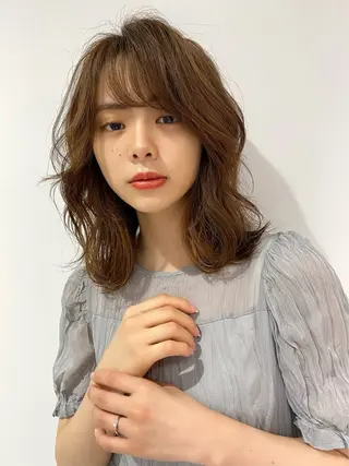 セミロング flammeum 高崎のヘアスタイル