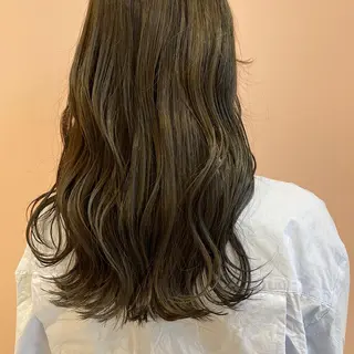 ミディアム カラー ハラダ リョウセイのヘアスタイル