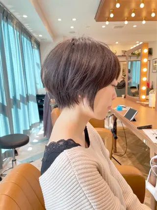 ショート カラー パーマ ショート特化/ 似合わせカット/高津のヘアスタイル
