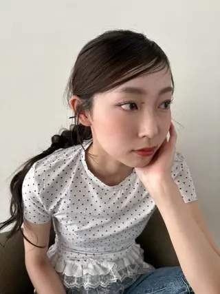 ロング hair make BEHIVE ichibancho AVEDA所属・渡邉  日向子 🌙レイヤー・パーマのヘアスタイル