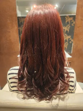 セミロング ヘアアレンジ サロンソレイユ(マツ エク/ヘアセット)のヘアスタイル