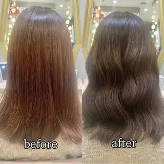 セミロング カラー パーマ ヘアアレンジ メンズ キッズ ネイル マツエク・マツパ アイブロウ 《褒められる》 透明感カラー/小嶋のヘアスタイル