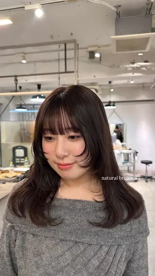 ミディアム カラー Lomalia Rukaのヘアスタイル