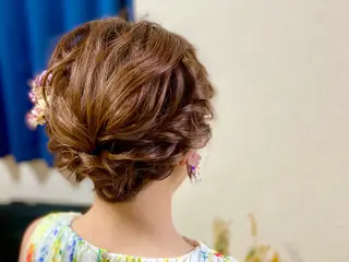 ショート ヘアアレンジ 鈴木 沙羅のマツエク・マツパデザイン