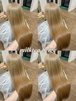 ロング カラー 志田 萌のヘアスタイル