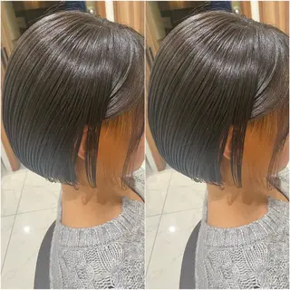 ショート カラー 全席個室　暖色カラー Zina松園優香🌸のヘアスタイル