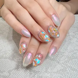 ネイル Mizuliネイル 眉毛メイクのサロンのネイルデザイン