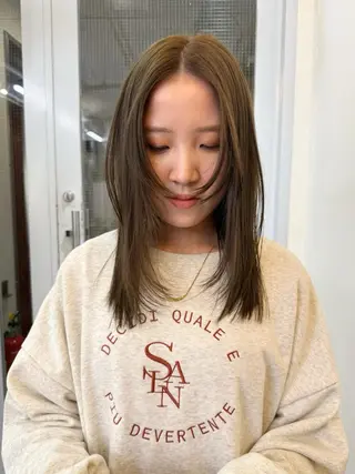 セミロング カラー ‎♡アヤメ/レイヤー ボブ♡渋谷のヘアスタイル