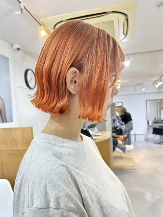 🌈扱いやすいボブ× ブリーチ🌈TAMEのヘアスタイル