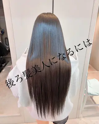 ロング 乾かすだけでサラ艶に /髪質改善西村涼太のヘアスタイル