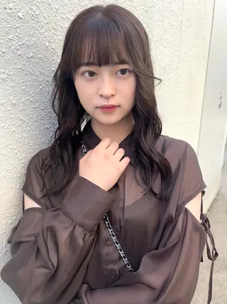 ミディアム カラー 尾崎隼大 レイヤー/韓国ヘアのヘアスタイル