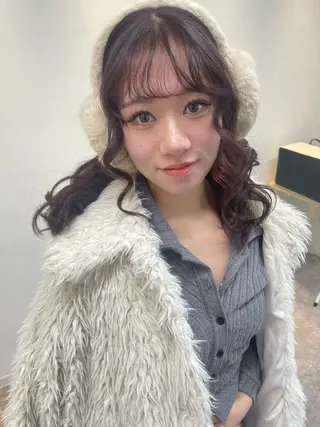 セミロング 札幌クロスパーマ /🎀柴田ひな🎀のヘアスタイル