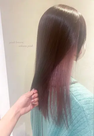 ロング カラー 透明感カラー/韓国 レイヤーmomokaのヘアスタイル