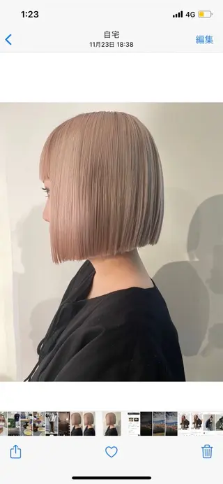 ミディアム 田淵 愛里のヘアスタイル