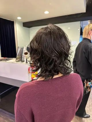 ミディアム レイヤー/ハイトーン ROKUのヘアスタイル