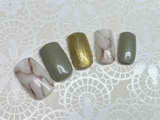 ネイル 痛ネイル/ワンホン/ フィルイン/長さだしのネイルデザイン