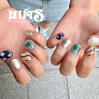 ネイル 個性派ニュアンス nuts nail所属・【池袋】nuts nail　なつみのネイルデザイン
