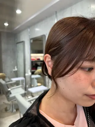 .AIRI🌼 暖色/ぱつっとぼぶのヘアスタイル