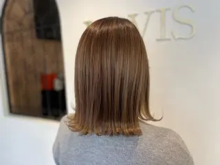 ミディアム カラー NANA🍊/熊谷 /縮毛矯正/髪質改善のヘアスタイル