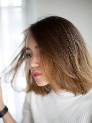 ミディアム カラー パーマ ヘアアレンジ メンズ キッズ ネイル マツエク・マツパ premier modelsのヘアスタイル