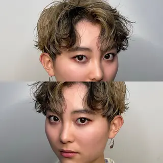 ショート メンズケアブリーチ 特化🔥村田のヘアスタイル