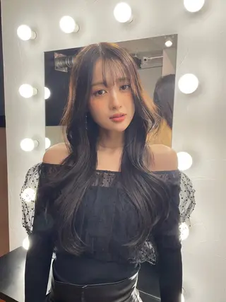 ロング カラー MINAMO 韓国レイヤーのヘアスタイル