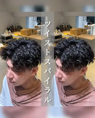 パーマ メンズ AITOKYO名古屋栄所属・高橋 直之のヘアスタイル