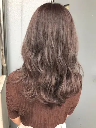 セミロング カラー hair living Liko池袋東口店【ヘアーリビング　リコ】所属・🌱透明感カラー☘️ TOYO🌱のヘアスタイル