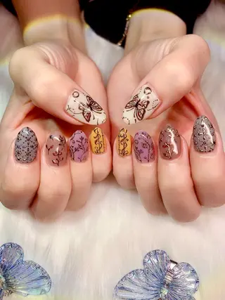 ネイル シェアサロンLei.g(レイジー)所属・3Dアートネイル💗 都築レナのネイルデザイン