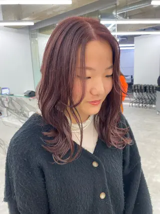 セミロング カラー Brown 藤沢店のヘアスタイル