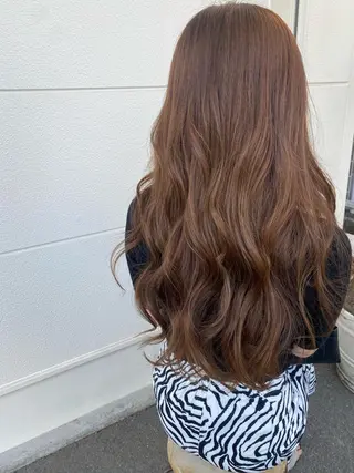 ロング カラー 阿津坂 美空のヘアスタイル