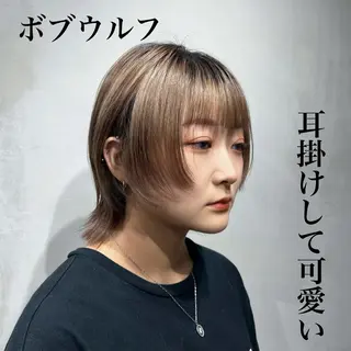 ショート 🐺立川のウルフ屋 さん🐺おかみ🐺のヘアスタイル