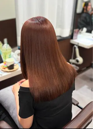 ミディアム カラー 韓国×髪質改善カラー 💎hinaのヘアスタイル