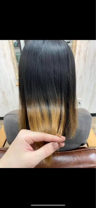 ミディアム 🫧‪縮毛矯正 かとうよしき🫧のヘアスタイル