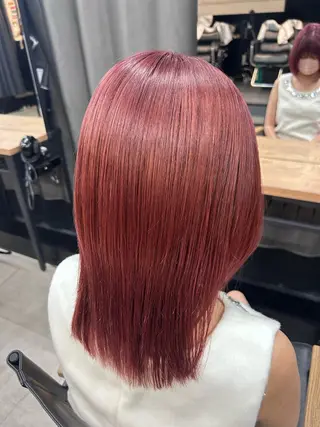 ミディアム 女性らしいモテヘア 韓国ヘアhikariのヘアスタイル