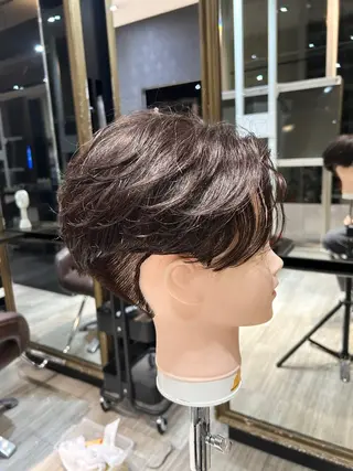 パーマ メンズ Yuu/髪質改善 デザインカラーのヘアスタイル