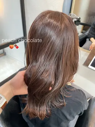 ミディアム 🍒透明感カラー NO.1/ララ🍒のヘアスタイル