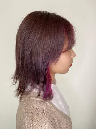 セミロング プルエク/clana ♡marinのヘアスタイル