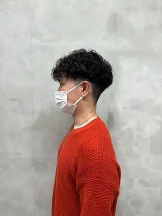 ショート パーマ メンズ 村山 豪歩のヘアスタイル