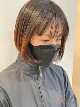 ショート Null 表参道所属・岩下昂世/ ハイトーン/デザインのヘアスタイル