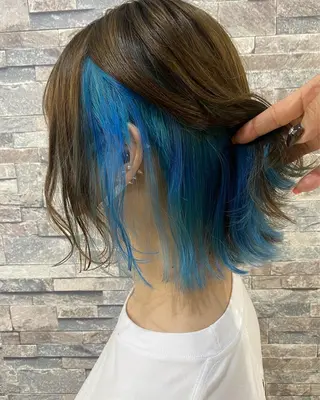 ミディアム 土屋朱理/ ハイトーンカラーのヘアスタイル