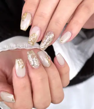 ネイル 大人可愛いネイル🎗 Hinaのネイルデザイン