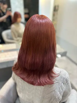 セミロング 🖤kana/艶髪/ 韓国風カラー🖤のヘアスタイル