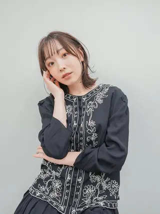 ミディアム パーマ gite カワムラナオキのヘアスタイル